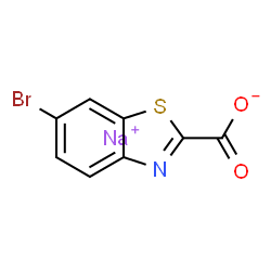 6-溴苯并[d]噻唑-2-羧酸钠结构式