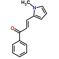 (2E)-3-(1-Methyl-1H-pyrrol-2-yl)-1-phenyl-2-propen-1-one Structure