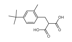 [4-t-Butyl-2-methyl-benzyl]-malonsaeure Structure