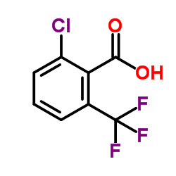 2-氯-6-(三氟甲基)苯甲酸结构式