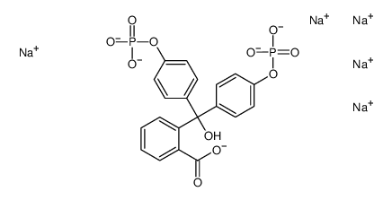 酚酞二磷酸五钠盐水合物结构式