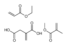 ethyl prop-2-enoate,2-methylidenebutanedioic acid,methyl 2-methylprop-2-enoate Structure