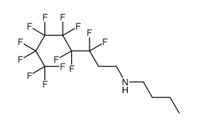 N-butyl-3,3,4,4,5,5,6,6,7,7,8,8,8-tridecafluorooctan-1-amine结构式