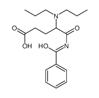 5-benzamido-4-(dipropylamino)-5-oxopentanoic acid Structure