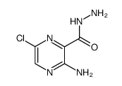 3-amino-6-chloro-pyrazine-2-carboxylic acid hydrazide结构式