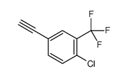 1-氯-4-乙炔基-2-(三氟甲基)苯结构式
