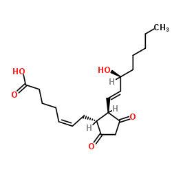 9,11-DIOXO-15S-HYDROXY-PROSTA-5Z,13E-DIEN-1-OIC ACID structure