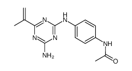 N-[4-(4-amino-6-isopropenyl-[1,3,5]triazin-2-ylamino)-phenyl]-acetamide Structure