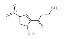 1-甲基-4-硝基-1H-吡咯-2-甲酸乙酯结构式