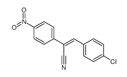 3-(p-Chlorophenyl)-2-(p-nitrophenyl)acrylonitrile Structure