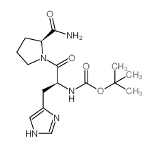 ((s)-1-((s)-2-氨基甲酰吡咯烷-1-基)-3-(1H-咪唑-4-基)-1-氧代丙烷-2-基)氨基甲酸叔丁酯结构式