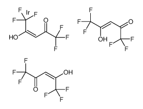 (E)-1,1,1,5,5,5-hexafluoro-4-hydroxypent-3-en-2-one,iridium结构式