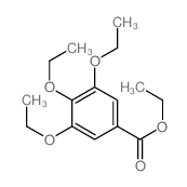 Benzoic acid,3,4,5-triethoxy-, ethyl ester Structure