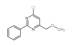 4-氯-6-(甲氧基甲基)-2-苯基嘧啶结构式