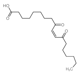 10-Octadecenoic acid, 9,12-dioxo- Structure