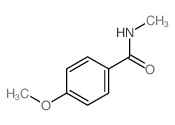 4-甲氧基-N-甲基苯甲酰胺结构式