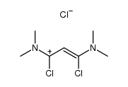 1,3-dichloro-1,3-bis(dimethylamino)propenium chloride Structure