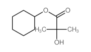 cyclohexyl 2-hydroxy-2-methyl-propanoate结构式
