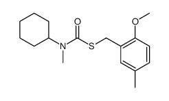 Cyclohexyl-methyl-thiocarbamic acid S-(2-methoxy-5-methyl-benzyl) ester Structure