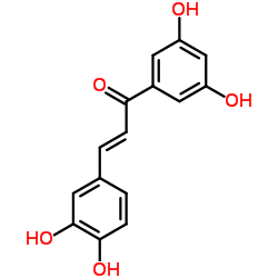 (2E)-3-(3,4-Dihydroxyphenyl)-1-(3,5-dihydroxyphenyl)-2-propen-1-one结构式