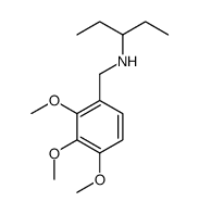 N-[(2,3,4-trimethoxyphenyl)methyl]pentan-3-amine结构式