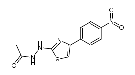 acetic acid-{N'-[4-(4-nitro-phenyl)-thiazol-2-yl]-hydrazide}结构式