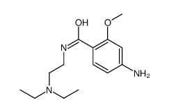 4-氨基-N-[2-(二乙基氨基)乙基]-2-甲氧基苯甲酰胺结构式