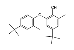 4',5-Di-tert-butyl-2-hydroxy-2',3-dimethyldiphenyl ether结构式