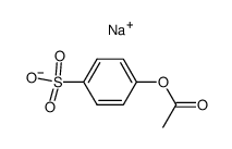 4-acetoxybenzenesulfonic acid sodium salt Structure