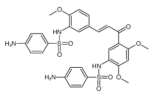 4-amino-N-[5-[(E)-3-[5-[(4-aminophenyl)sulfonylamino]-2,4-dimethoxyphenyl]-3-oxoprop-1-enyl]-2-methoxyphenyl]benzenesulfonamide Structure