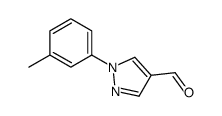 1-(3-甲基苯基)吡唑-4-甲醛结构式