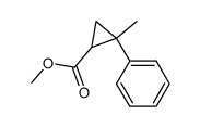 cis/trans-2-Methyl-2-phenyl-1-cyclopropancarbonsaeure-methylester结构式