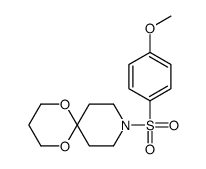 9-(4-methoxyphenyl)sulfonyl-1,5-dioxa-9-azaspiro[5.5]undecane结构式