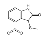 3-(methylthio)-4-nitroindolin-2-one Structure