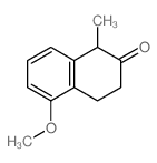 5-methoxy-1-methyl-tetralin-2-one Structure