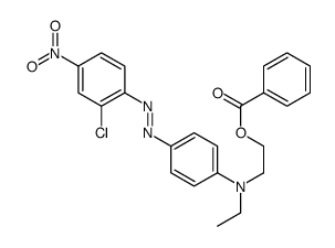 2-[4-[(2-chloro-4-nitrophenyl)diazenyl]-N-ethylanilino]ethyl benzoate结构式