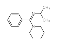 1-phenyl-1-(1-piperidyl)-N-propan-2-yl-methanimine结构式
