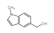 (1-甲基-1H-吲哚-5-基)甲醇结构式