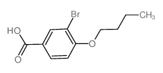 3-溴-4-丁氧基苯甲酸结构式
