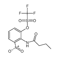 2-丁酰氨基-3-硝基苯基三氟甲磺酸负离子结构式