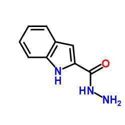 1H-吲哚-2-甲酰肼结构式