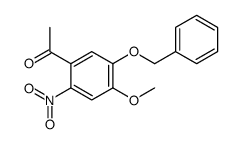 1-(5-(苄氧基)-4-甲氧基-2-硝基苯基)乙酮结构式