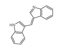 3-(1H-indol-3-ylmethylidene)indole结构式