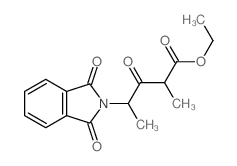 2H-Isoindole-2-butanoicacid, 1,3-dihydro-a,g-dimethyl-b,1,3-trioxo-, ethyl ester结构式