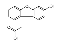 acetic acid,dibenzofuran-3-ol结构式