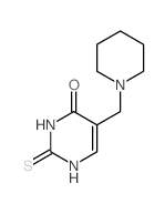 5-(哌啶甲基)-2硫氧代-2,3-二氢-4(1h)-嘧啶酮结构式