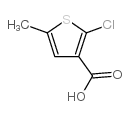 2-氯-5-甲基噻吩-3-羧酸结构式