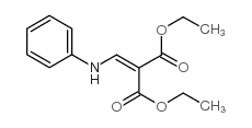 Propanedioic acid,2-[(phenylamino)methylene]-, 1,3-diethyl ester structure