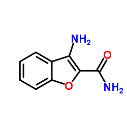 3-氨基苯并呋喃-2-甲酰胺结构式