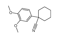 1-(3,4-dimethoxyphenyl)cyclohexanecarbonitrile结构式